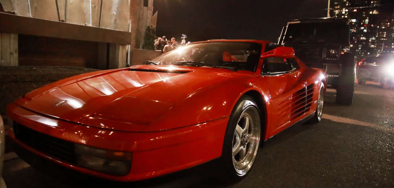 Supercar gathering at a LAPSOFLUX event