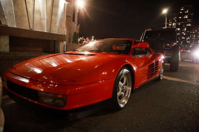 Supercar gathering at a LAPSOFLUX event