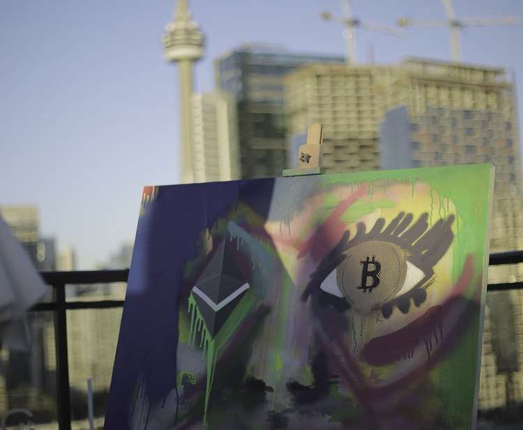 LAPSOFLUX rooftop networking event at Lavelle during Toronto Blockchain Week