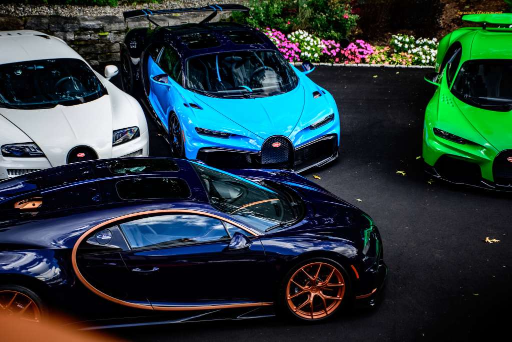 Colorful supercars gathered at the Dream Ride Experience