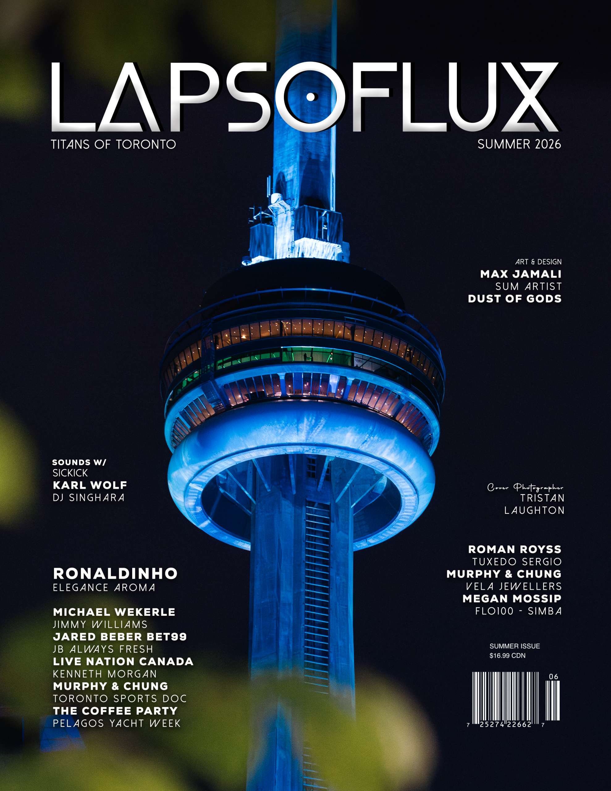 LAPSOFLUX Edition 006 Titans of Toronto magazine cover