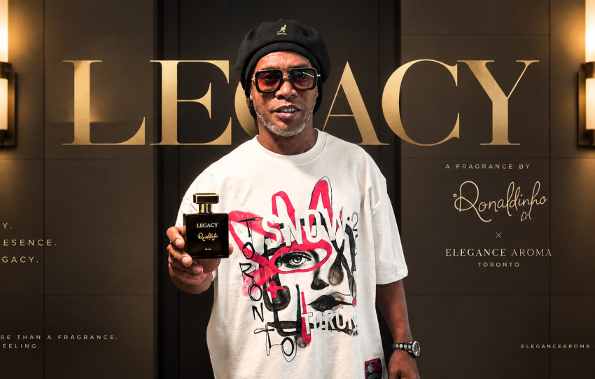 Ronaldinho and Elegance Aroma fragrance collaboration