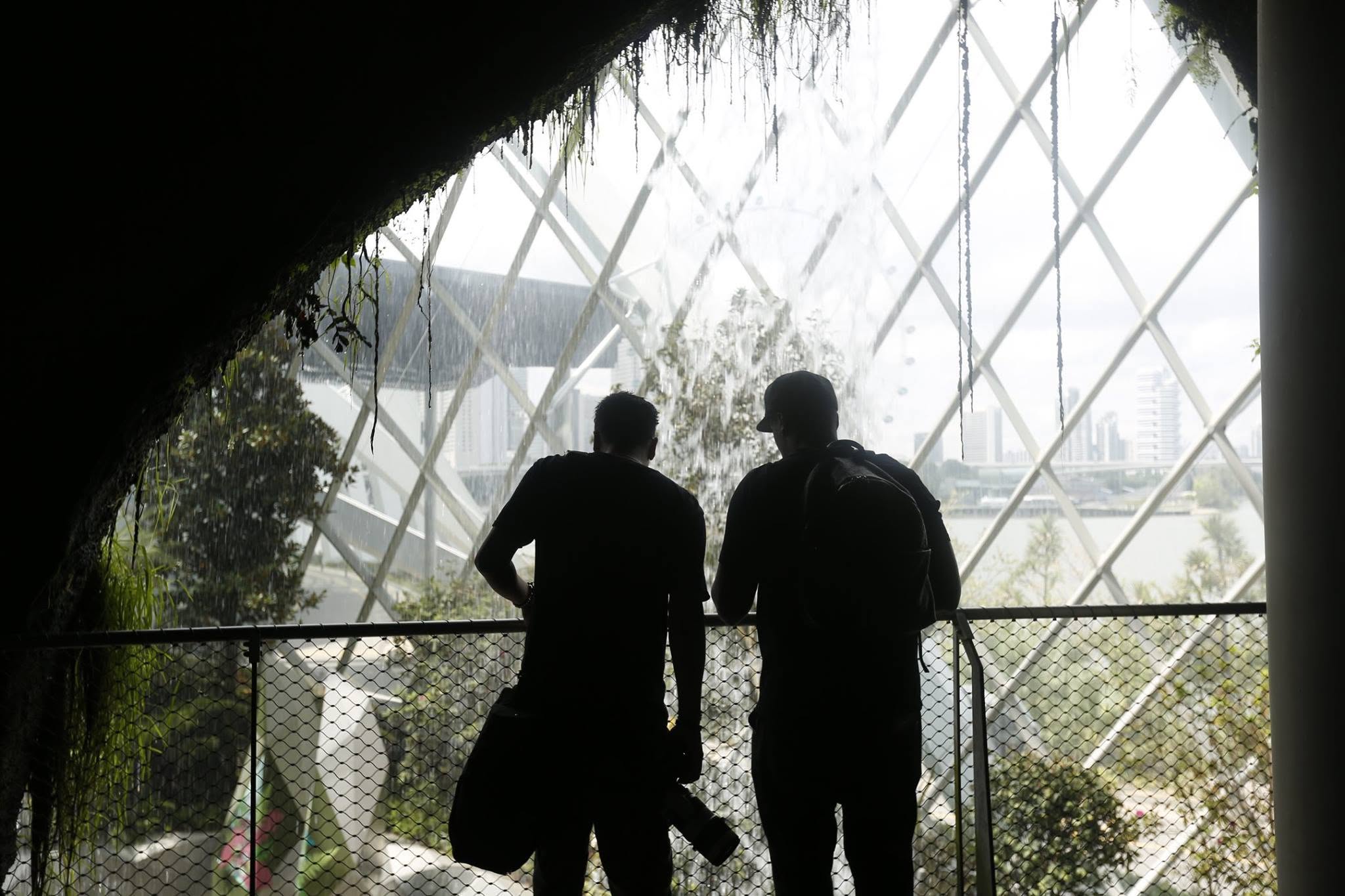 Inside the Cloud Forest at Gardens by the Bay in Singapore