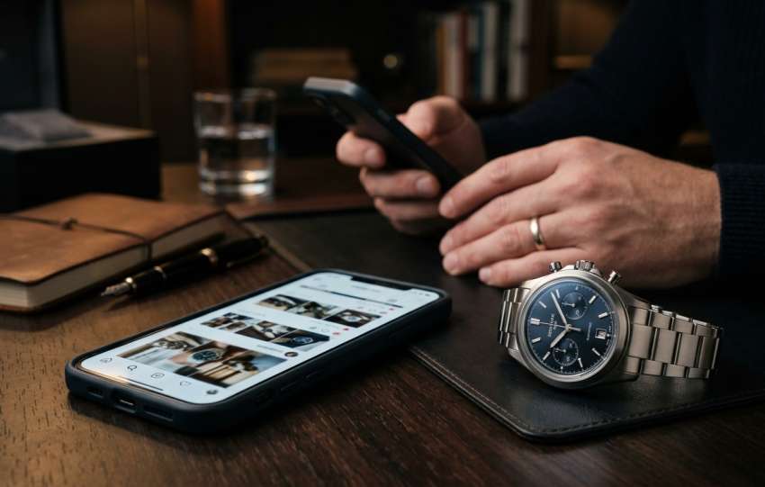Luxury watch imagery accompanying LAPSOFLUX coverage of how social media is changing the luxury watch market.