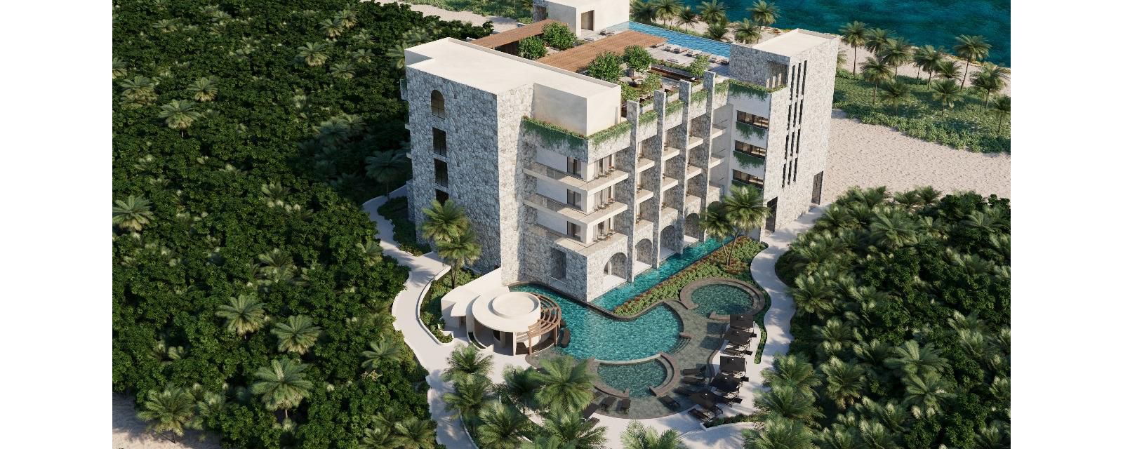 Aerial view of Kimpton Tres Rios in Riviera Maya