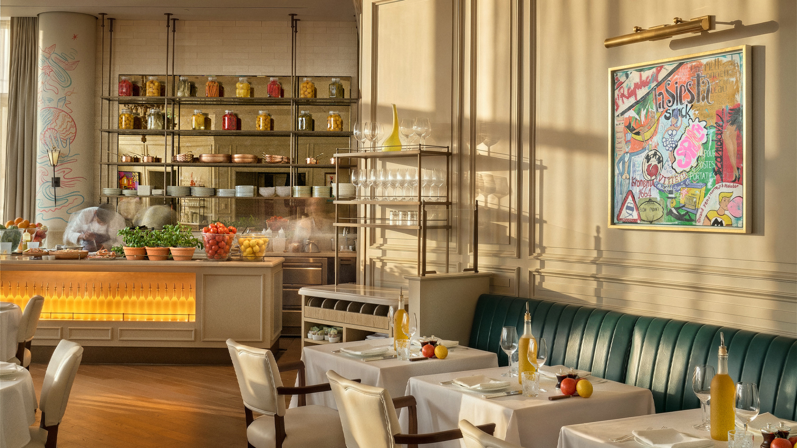 LPM Boston dining room at Four Seasons One Dalton Street