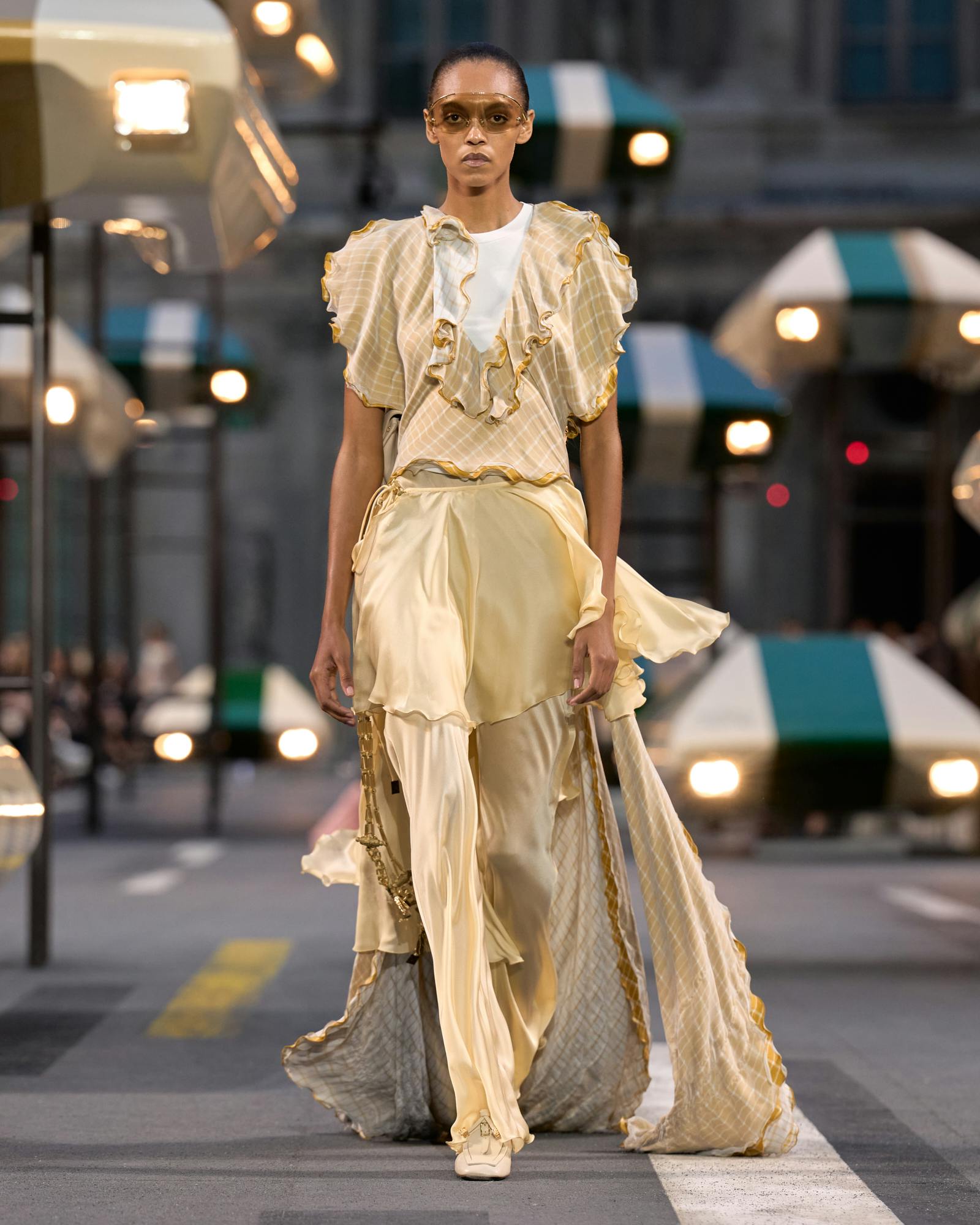 Louis Vuitton Spring Summer 2027 runway look from LVMH official press imagery