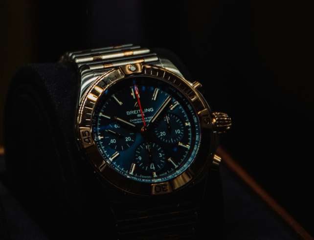 Illustrative photograph: chronograph watch close-up, accompanying LAPSOFLUX New York Watch Week 2026 coverage