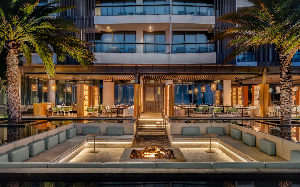 Malpeque outdoor firepit at Waldorf Astoria Riviera Maya