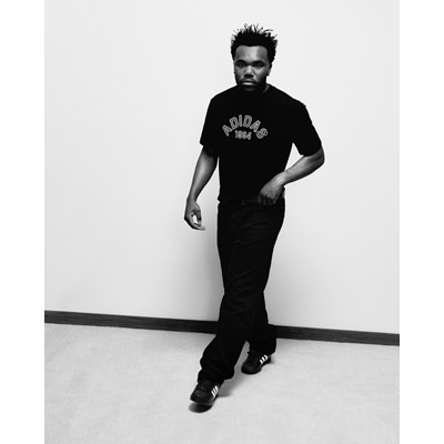 Baby Keem in the Spring 2026 Adidas Superstar campaign