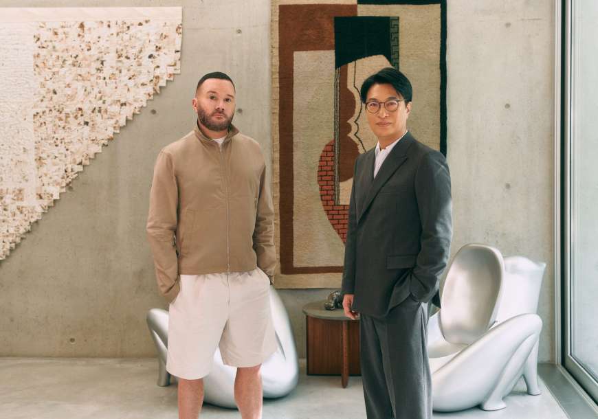 Henderson Land chairman Martin Lee Ka-shing with Kim Jones